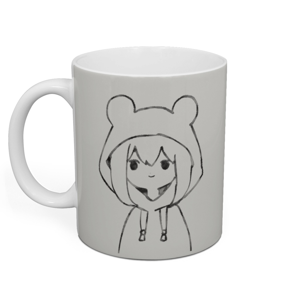 ねこみみ&くまみみパーカー女子マグカップ