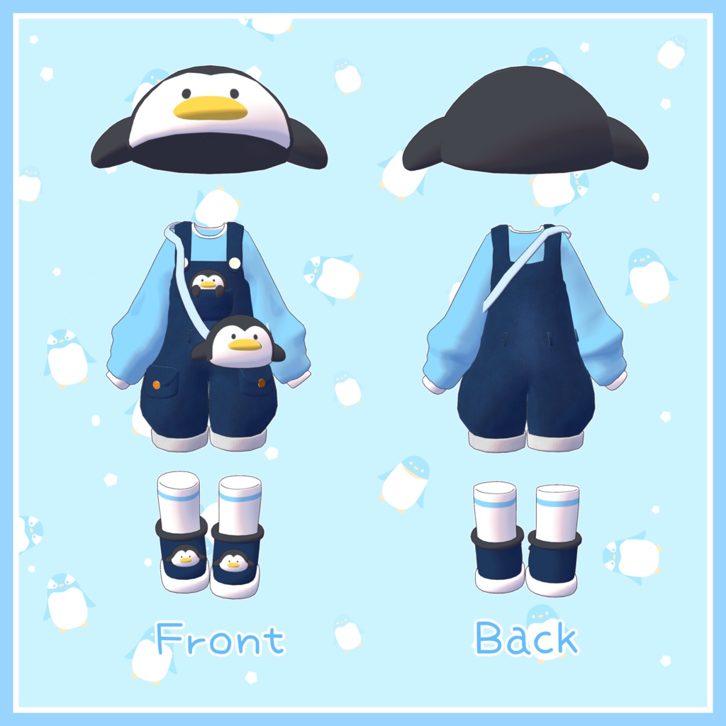 ペンギン集合!【3アバター対応】