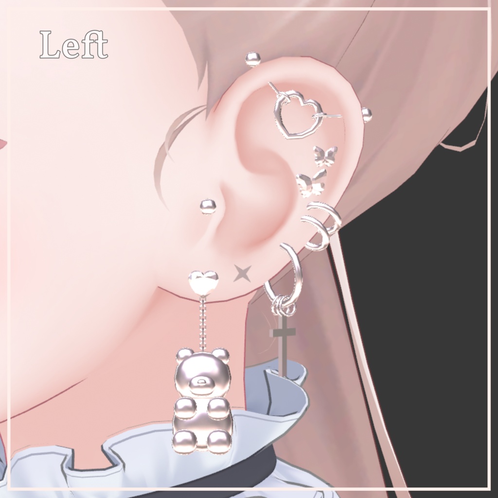 Bear Earring Set