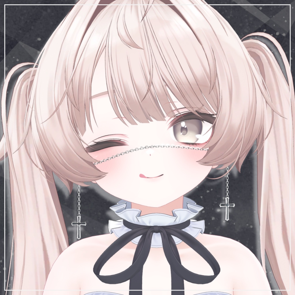 Cross Face Chain【5アバター対応】