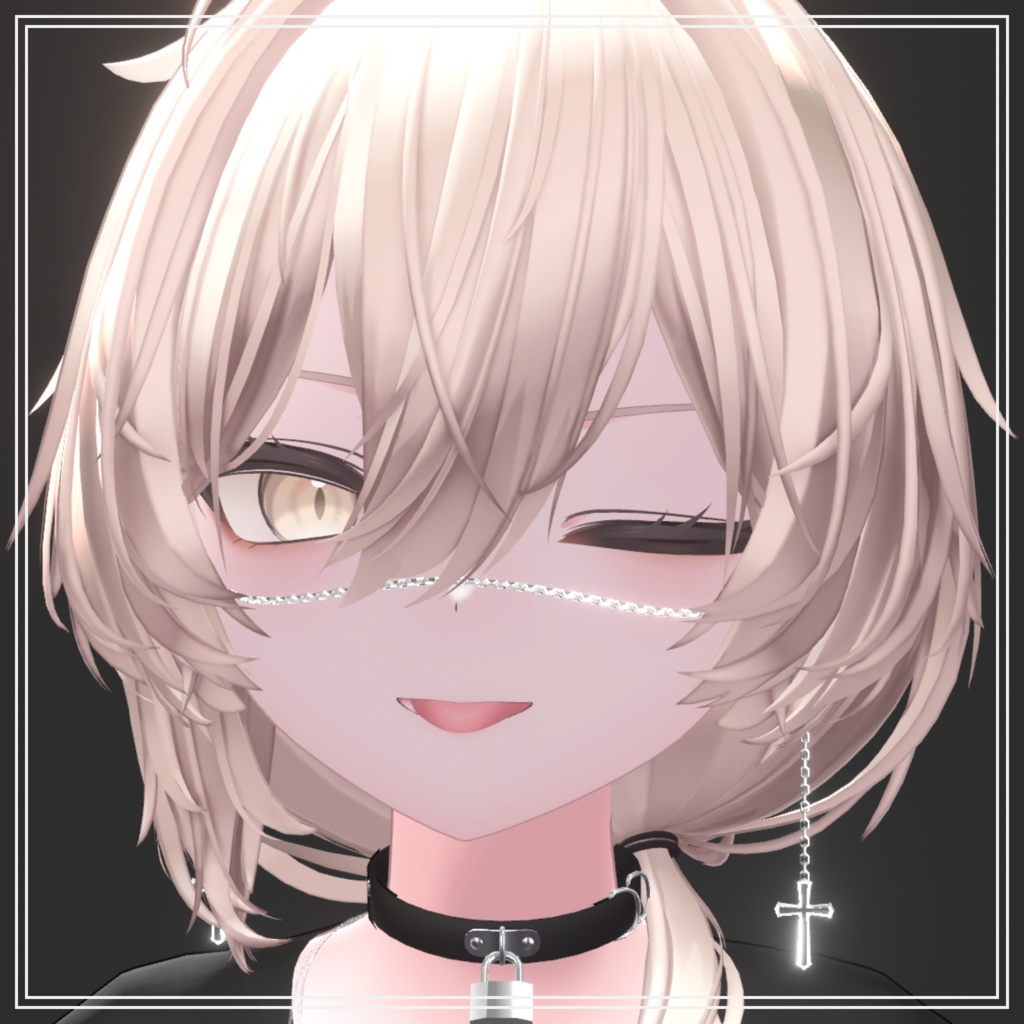 Cross Face Chain【5アバター対応】