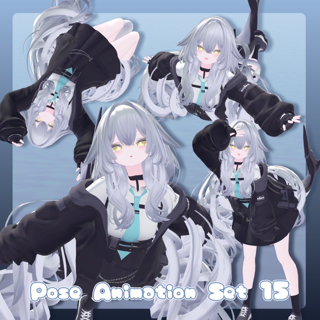 【無料有/＋Free sample】Pose Animation Set 15【50種】