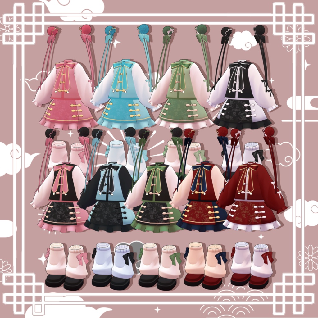 【無料あり】ぽわぽわ◎ちゃいな【3アバター対応】