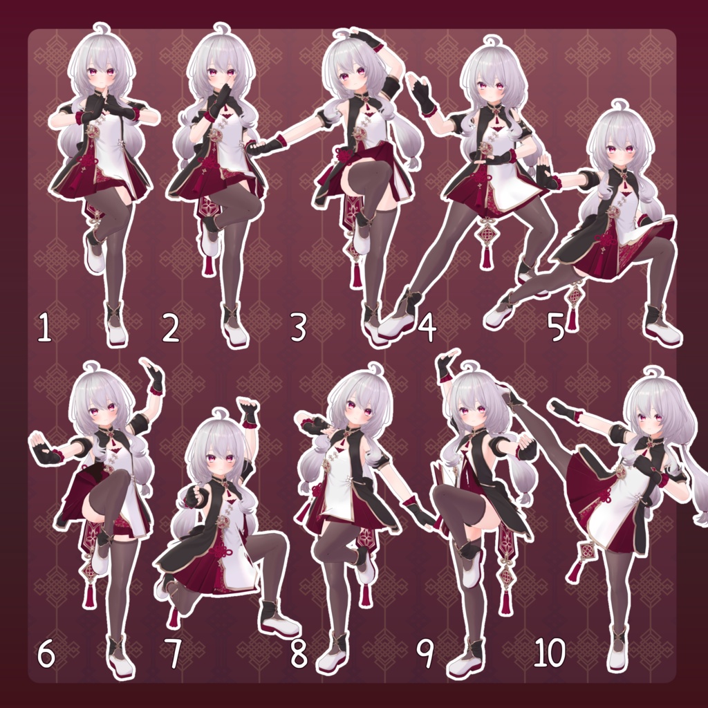 【無料有/+Free sample】Pose Animation Set 26【50種】