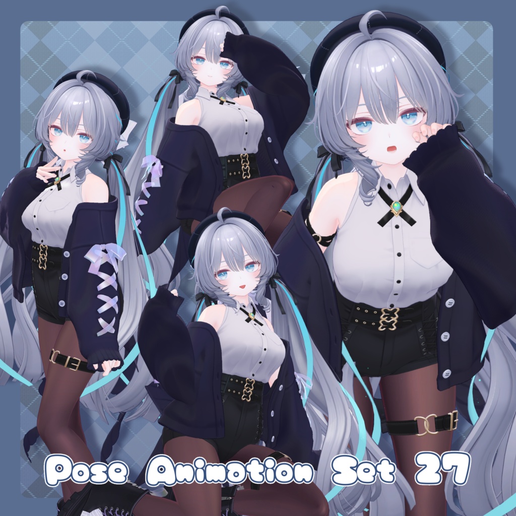 【無料有/＋Free sample】Pose Animation Set 27【50種】