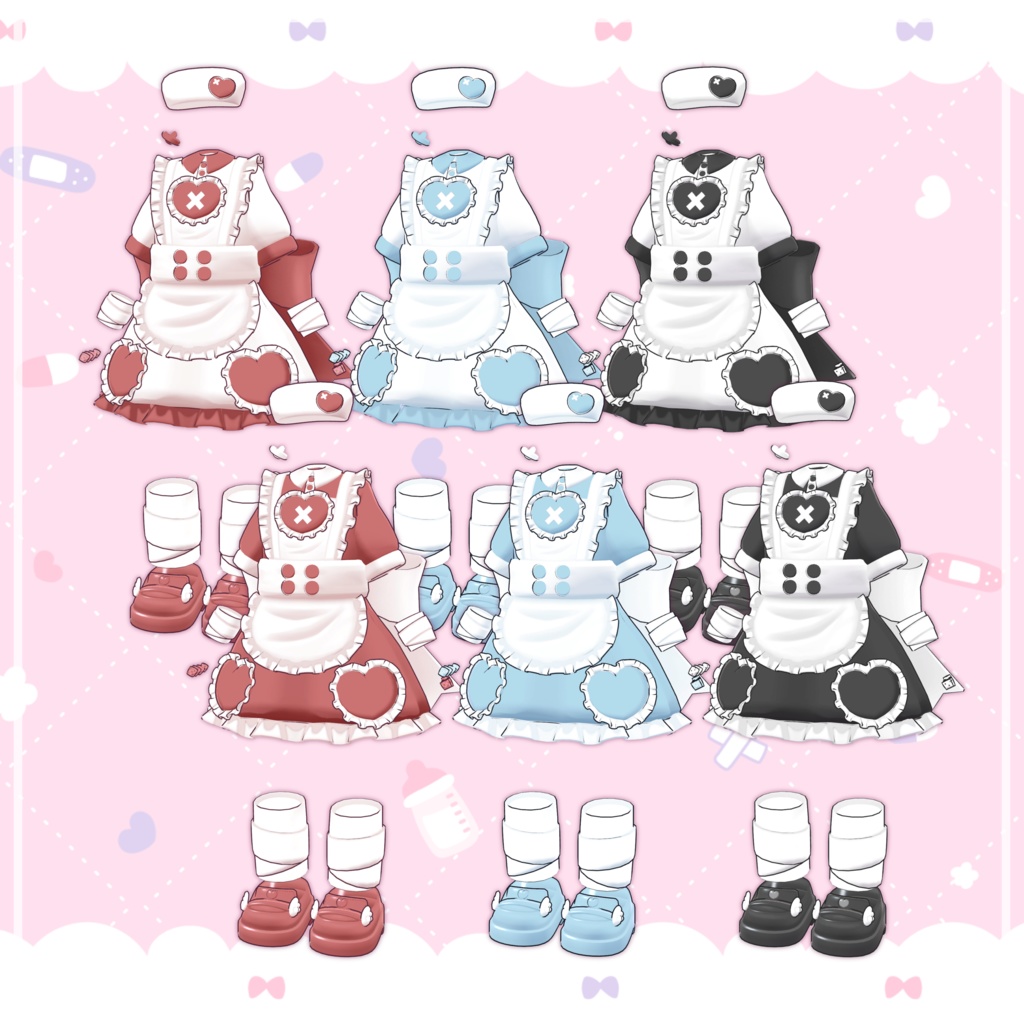 見習いナース【3アバター対応】