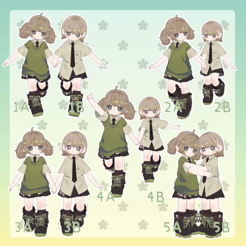 【無料有/+Free sample】Pose Animation Set 37【50種】