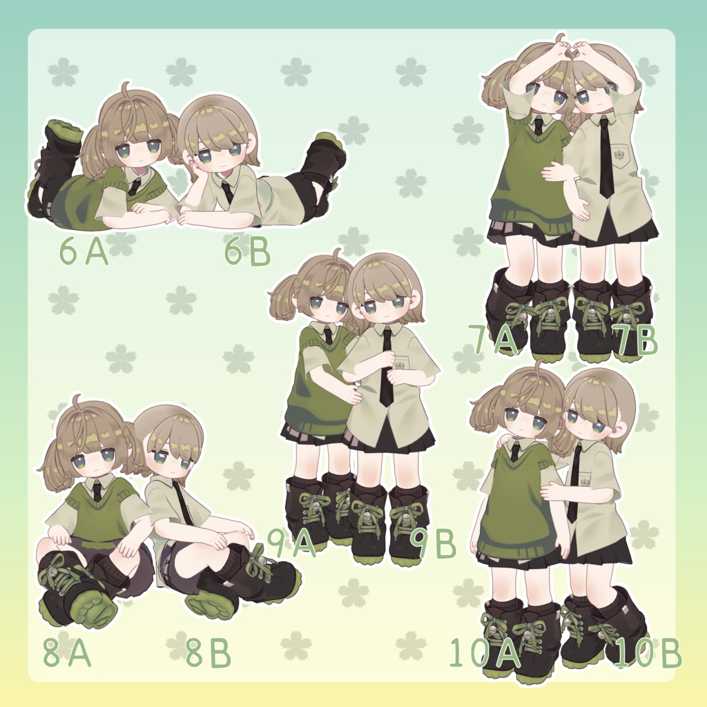 【無料有/+Free sample】Pose Animation Set 37【50種】