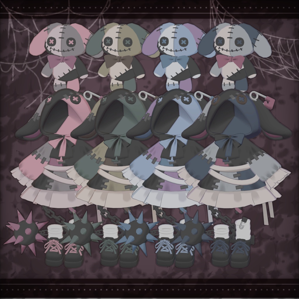 Patchy Pooky【4アバター対応】
