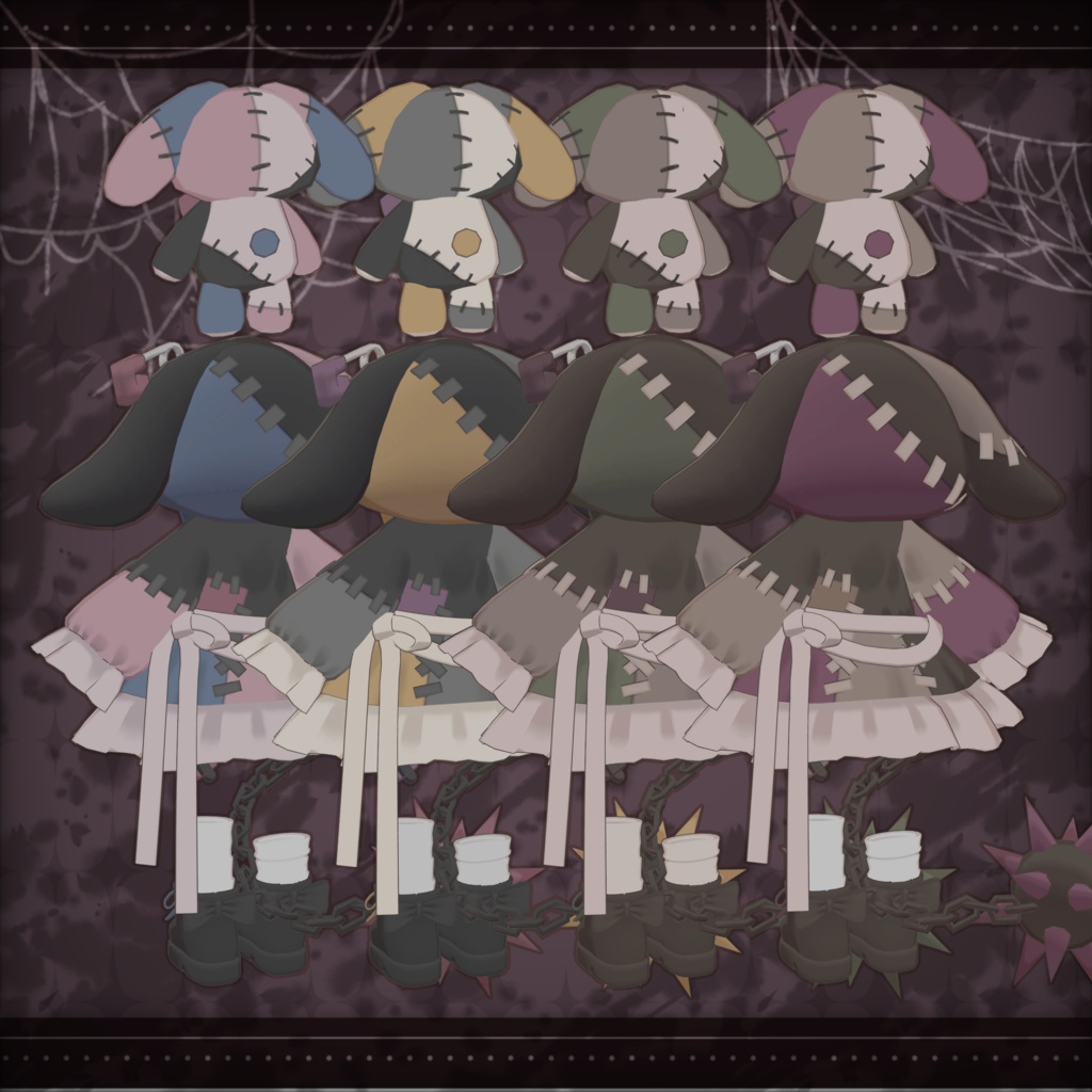 Patchy Pooky【4アバター対応】