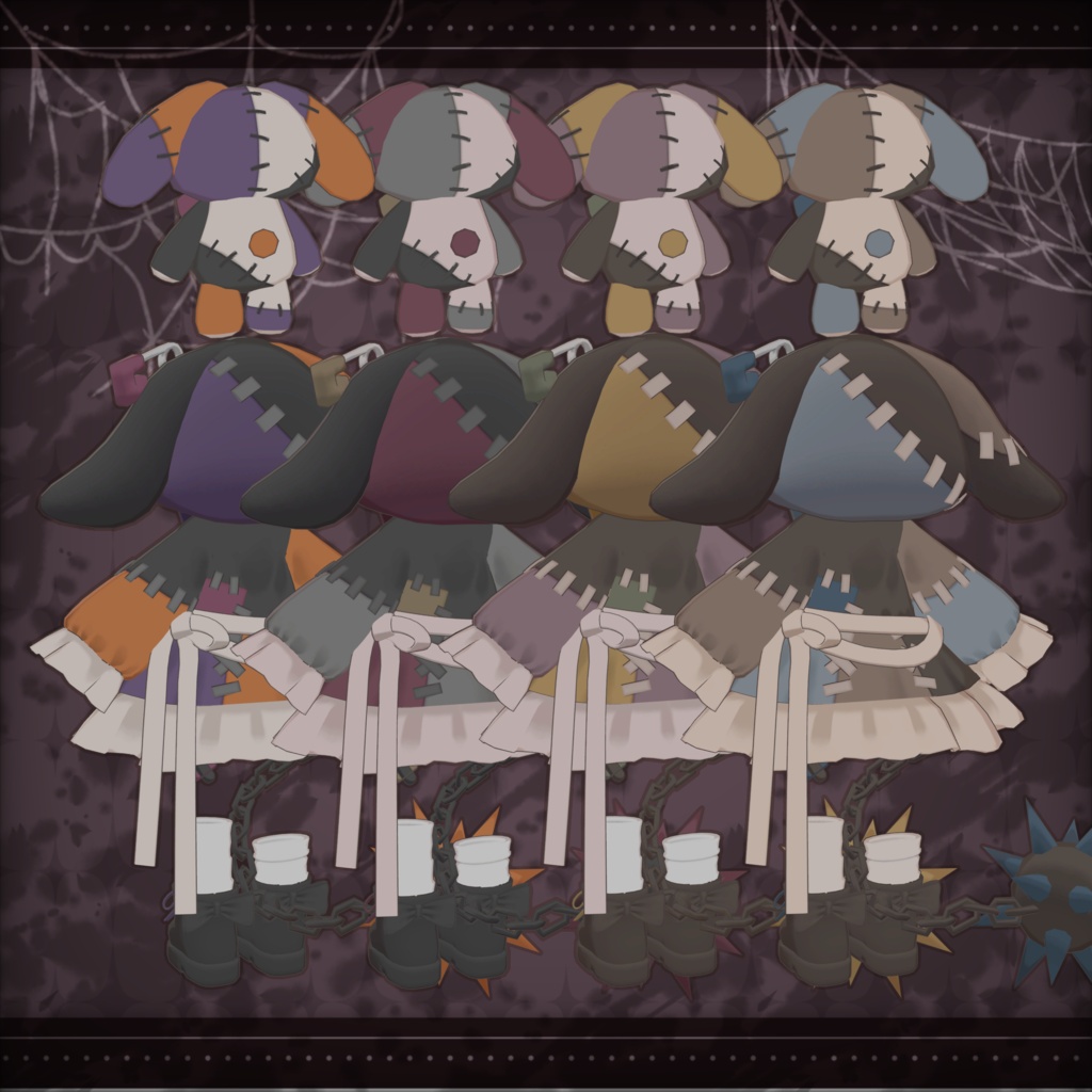 Patchy Pooky【4アバター対応】