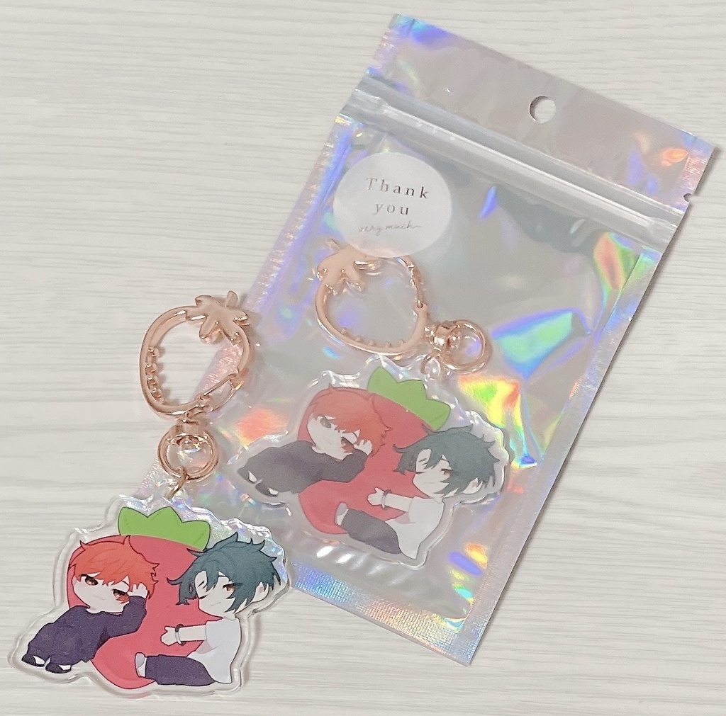 いちご凌眞アクリルキーホルダー