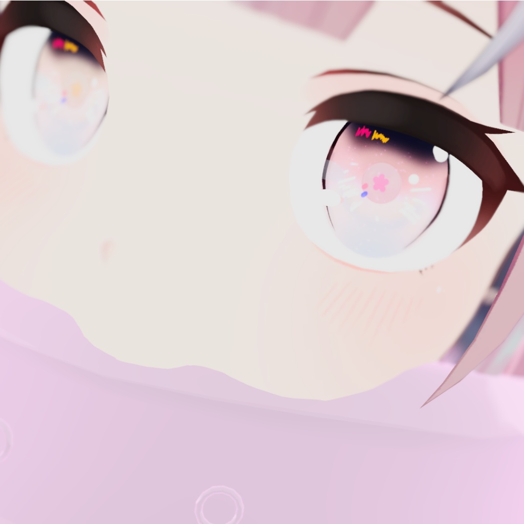 ぽっぷでかわいいおめめテクスチャ<17色×8アバター+α>(VRChat,その他)