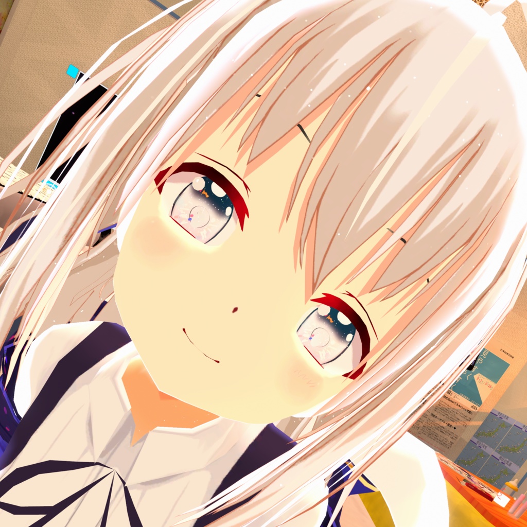 ぽっぷでかわいいおめめテクスチャ<17色×8アバター+α>(VRChat,その他)