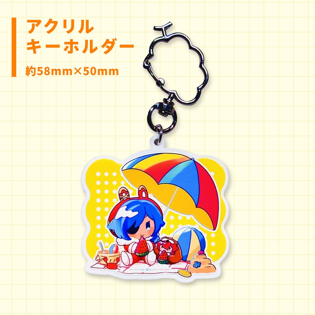 【単品】おうるっくうさがぬアクリルキーホルダー