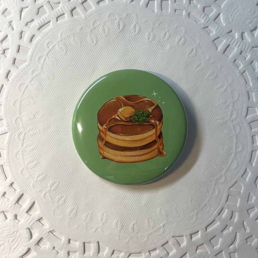 パンケーキの缶バッジ