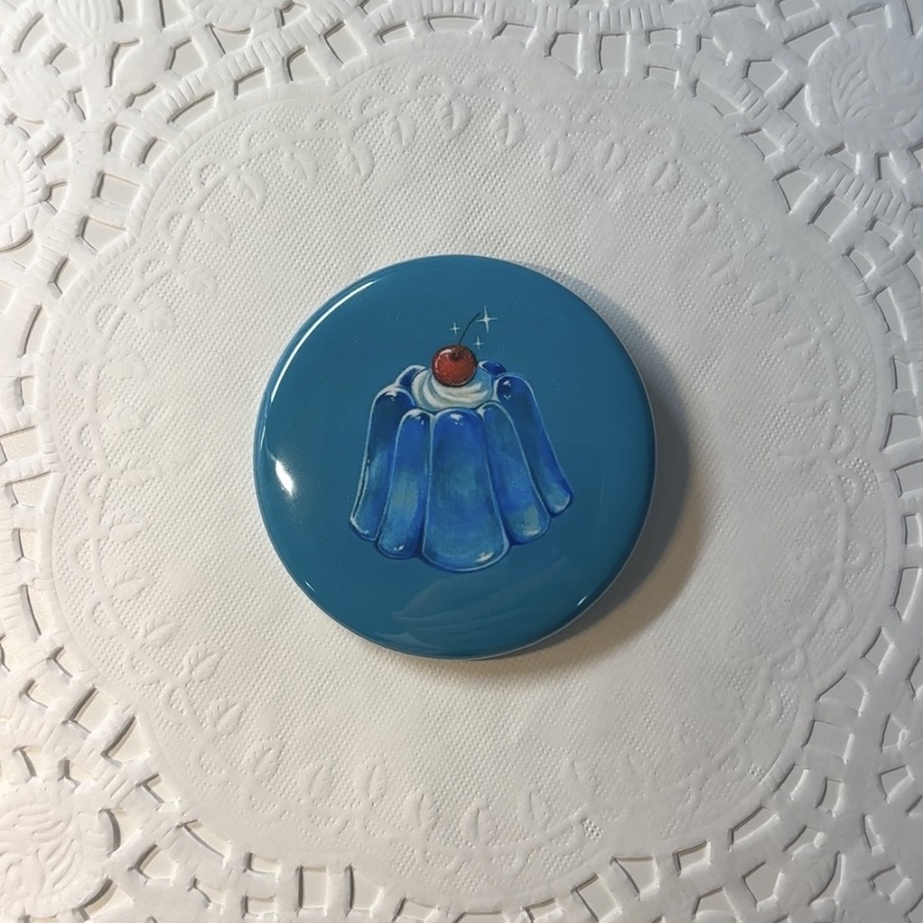 ゼリーの缶バッジ