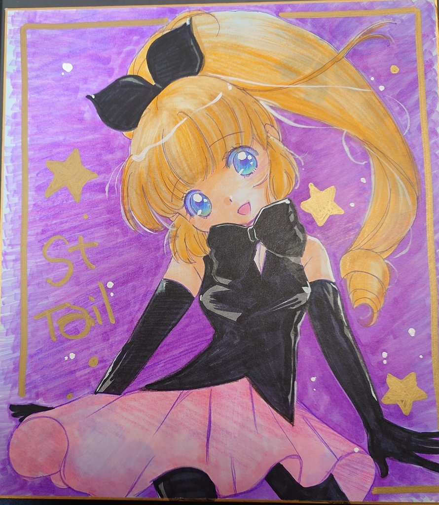 怪盗セイントテール　めいみ　大色紙直筆イラスト