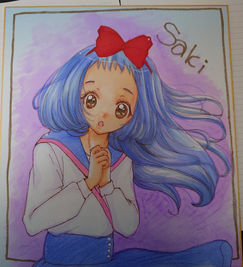 ようこそようこ　サキさん　色紙大