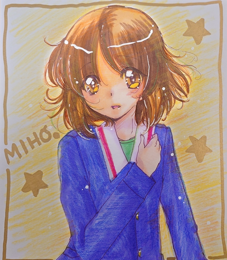 ガルパン　西住みほ　中色紙
