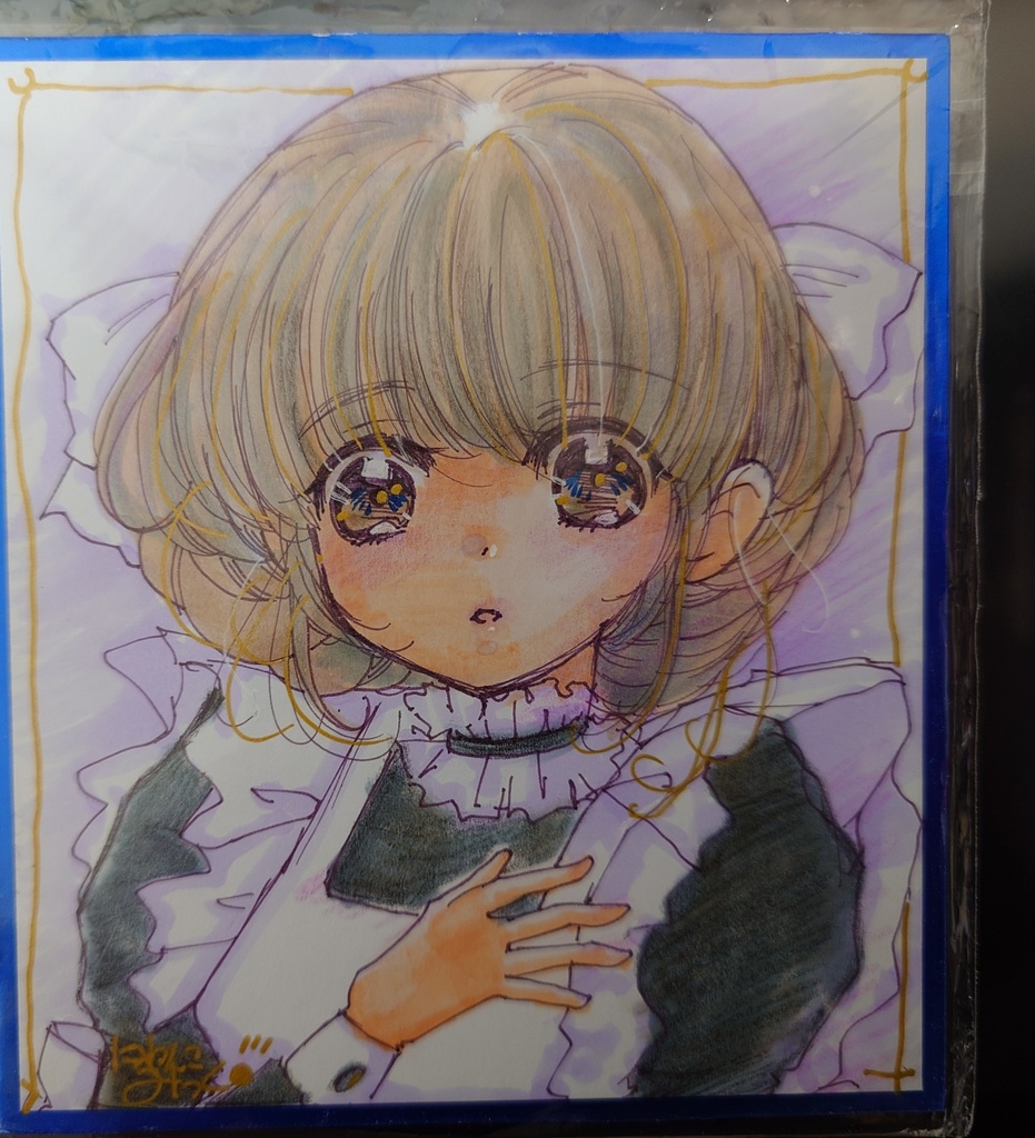 オリジナル　メイドさん　小色紙