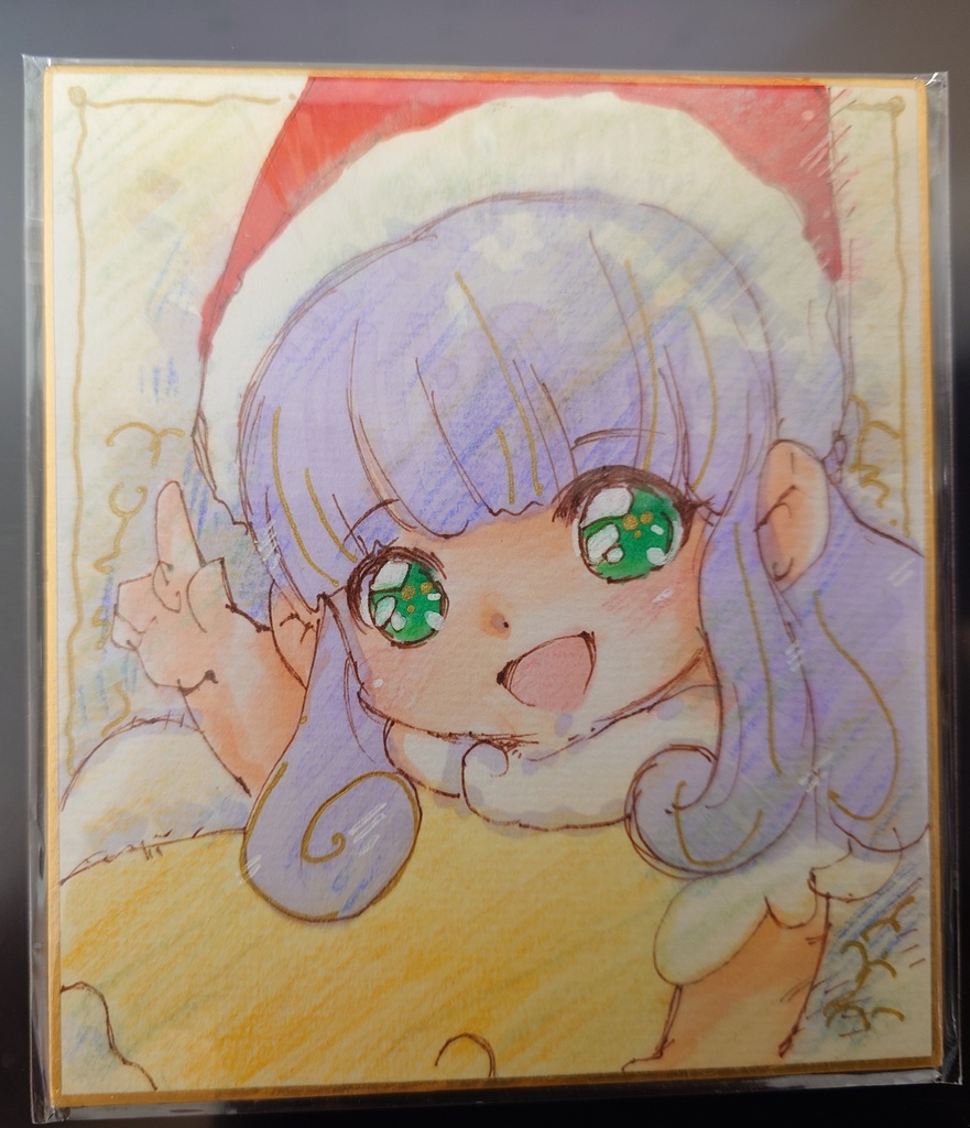 とんがり帽子のメモル　メモル　色紙小