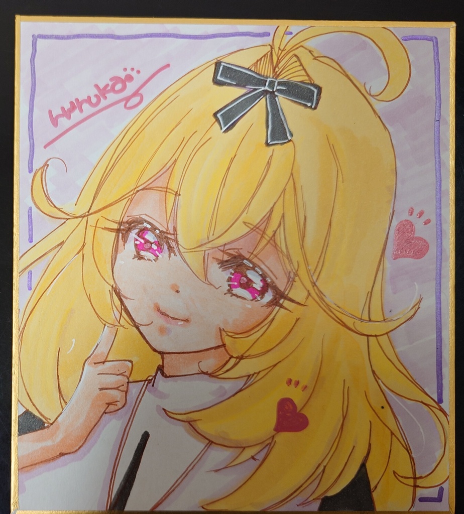 森亜るるか　小色紙