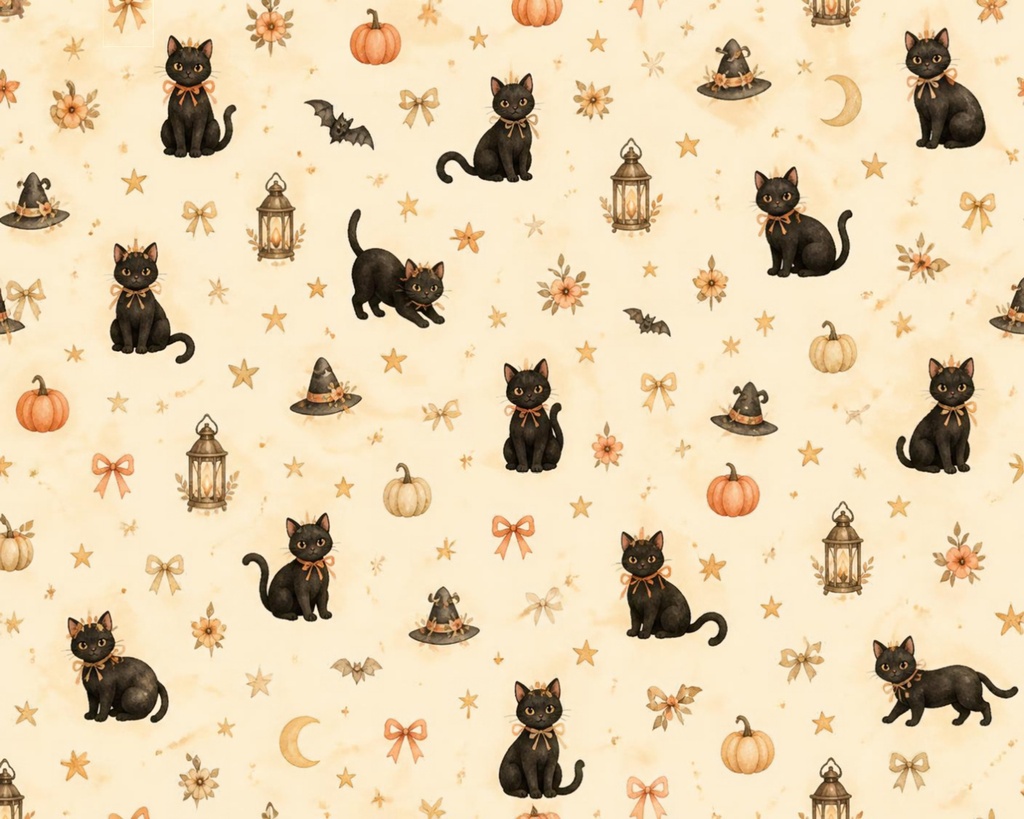 大人かわいいHalloween Digital Paper|3 Design Set
