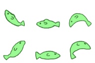 ピクリエ用アバター素材 活きの良い稚魚アバター