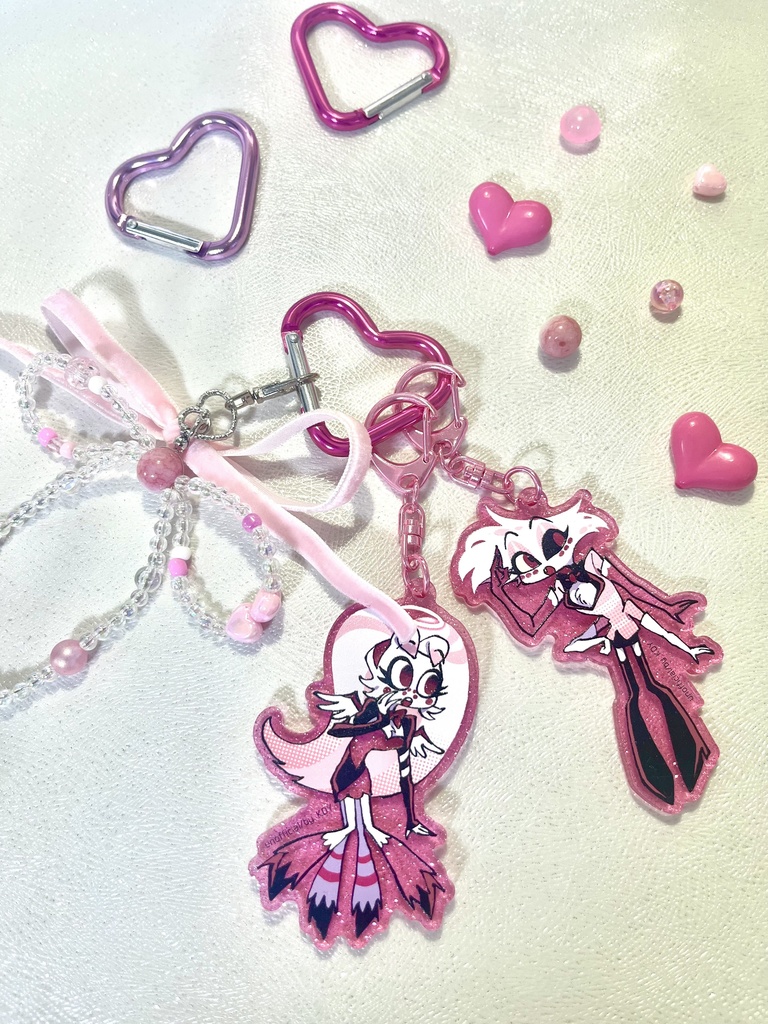 エンジェル&モリー リボンチャームアクキー