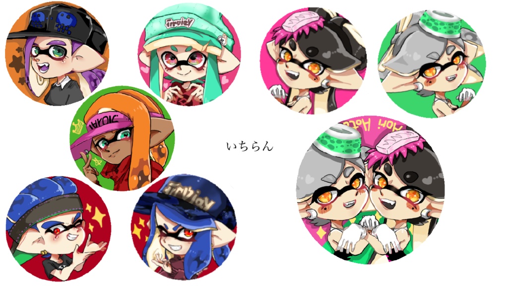 スプラトゥーン缶バッジ