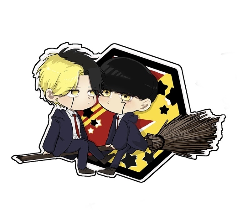 ほうきdeデート　アクリルクリップ