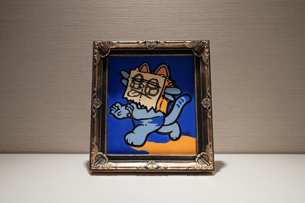 ミニ色紙原画 “  … or TREAT ”