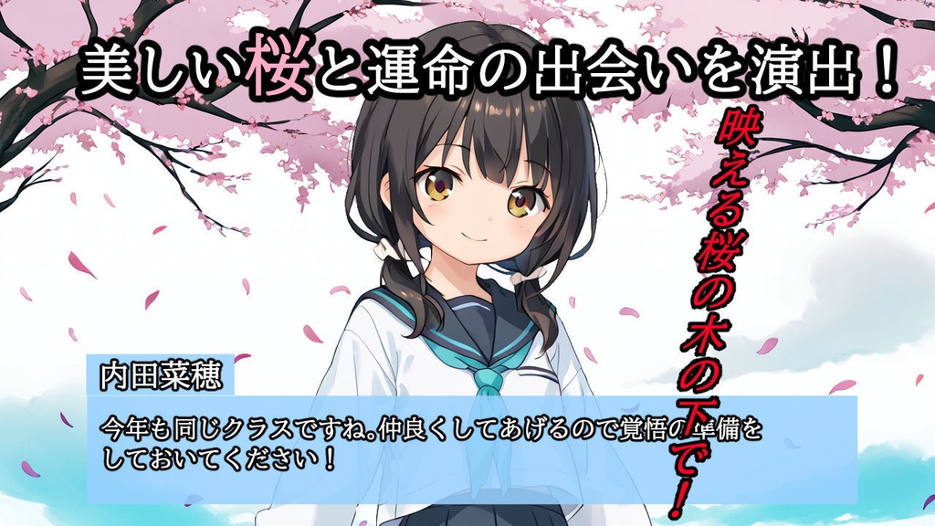 桜背景_爆速垢ぬけサムネイル!_Vtuber応援