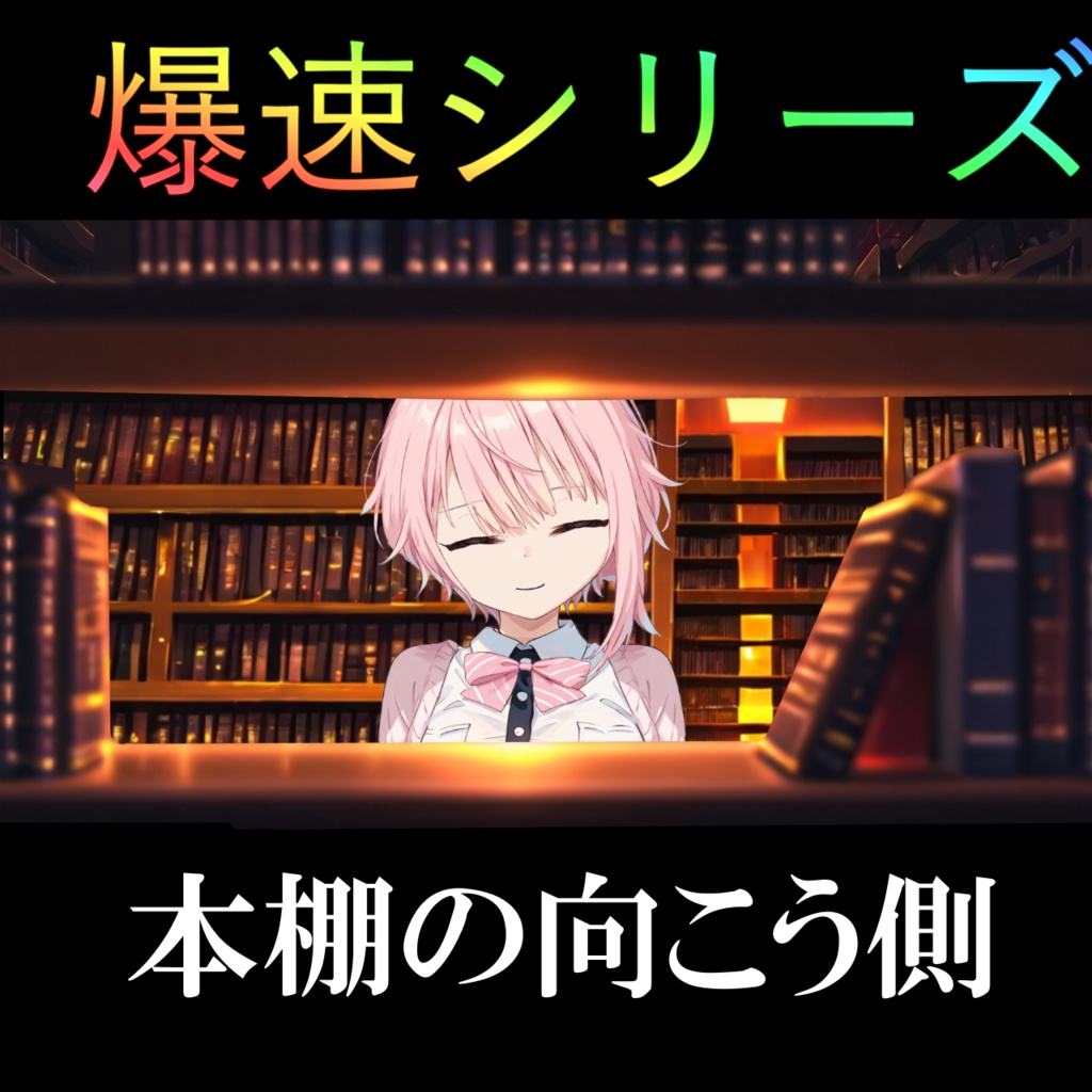 本棚の向こう側素材