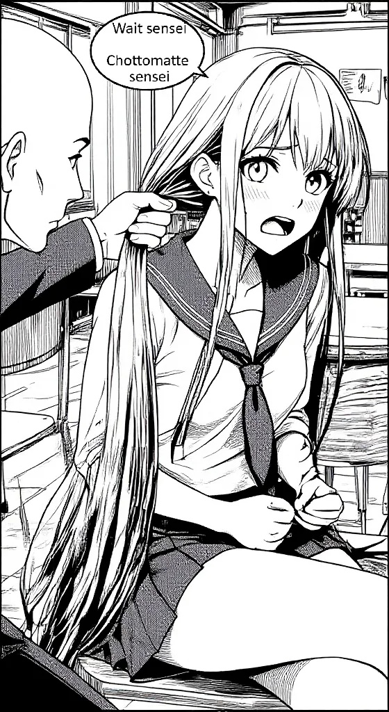 「Enterprise」 Ch. 02 高校生 (High School Student). 剃髪+散髪+断髪+剃髪+長髪+短髪