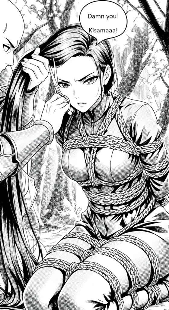 「Tressord」 Ch. 07 (Assassin Attempt). 剃髪+散髪+断髪+剃髪+長髪+短髪