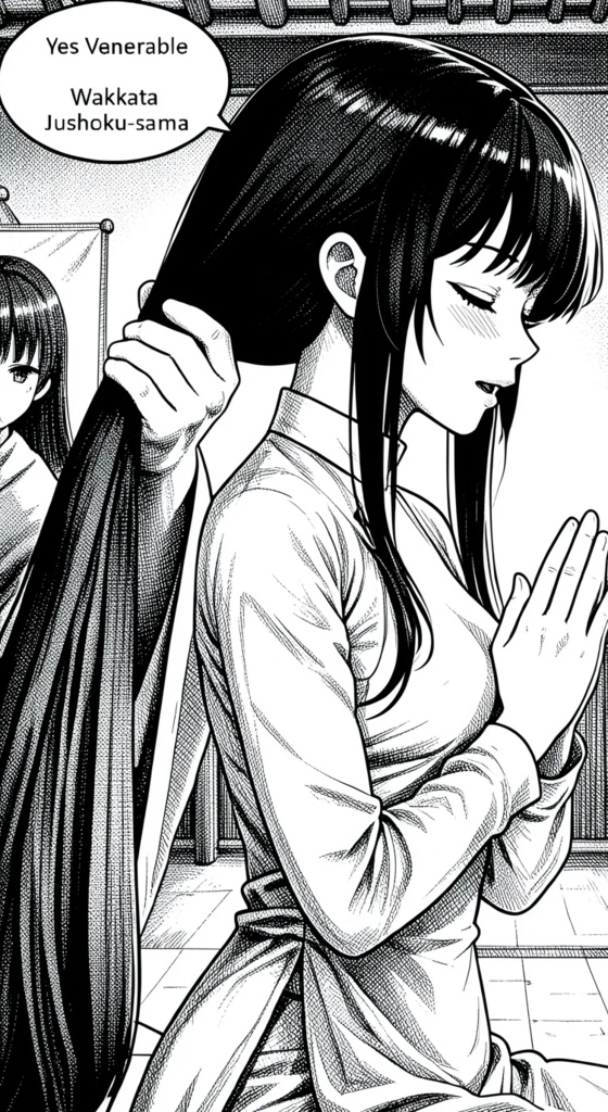 「Trestan」 Ch. 07 : ベトナムの尼僧の儀式 (Vietnam Nun Ceremony). 剃髪 散髪 断髪 剃髪 長髪 短髪