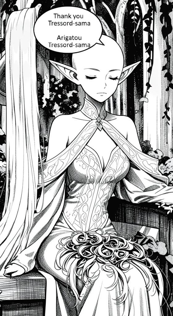 「Tressord」 Ch. 09 (Elf Kingdom) 剃髪+散髪+断髪+剃髪+長髪+短髪