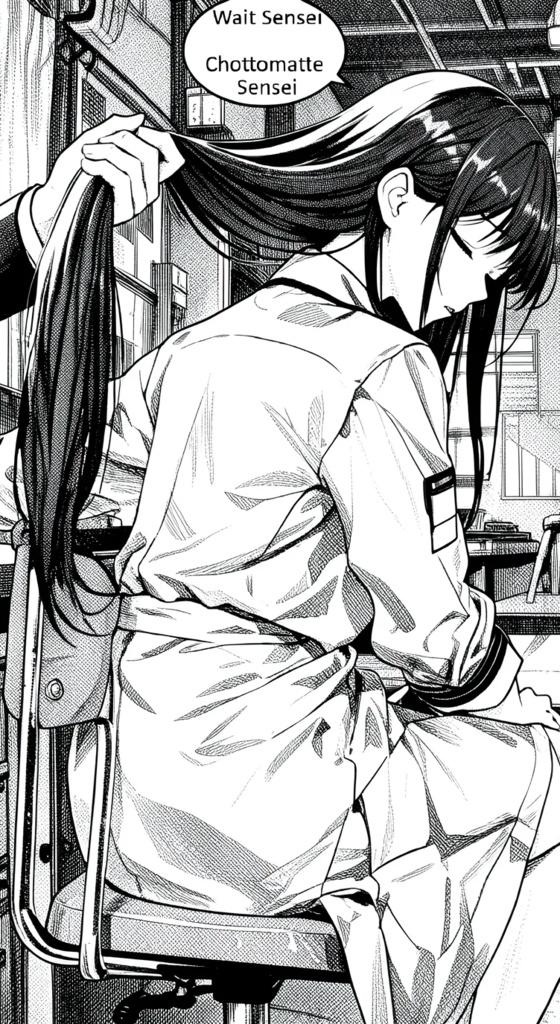 「Enterprise」 Ch. 04: Medical Student. 剃髪+散髪+断髪+剃髪+長髪+短髪