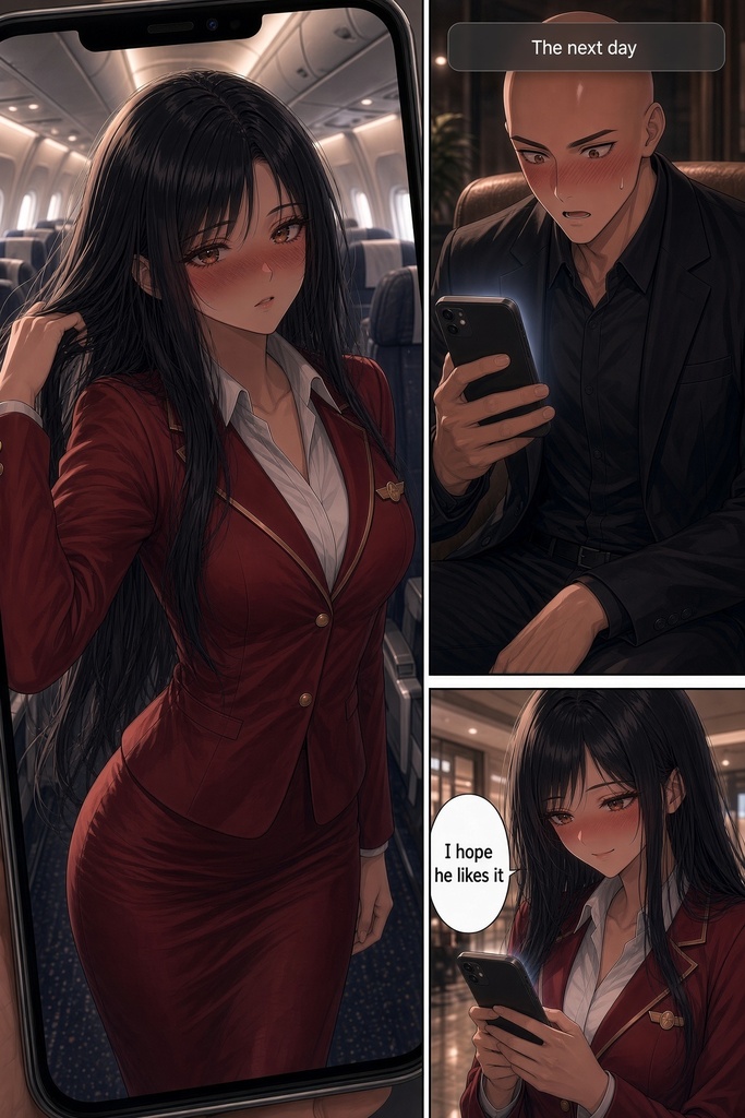 「Hair-Playboy」 Ch. 01 : Flight Attendant. Hairytale Plus (+).