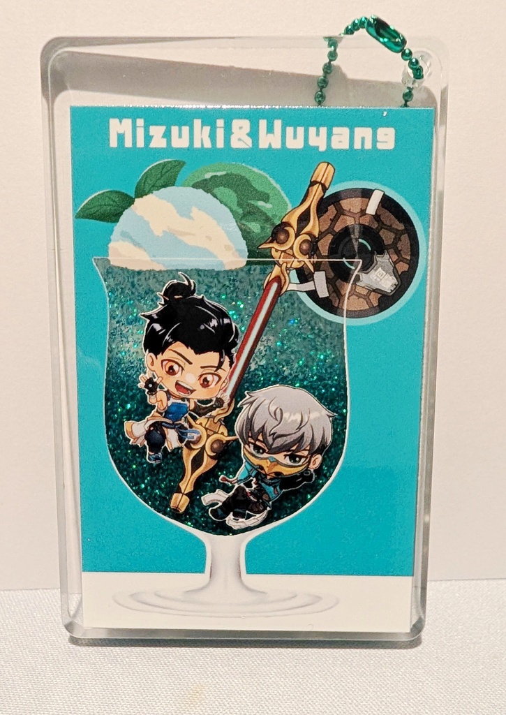 グリッターアクリルキーホルダー