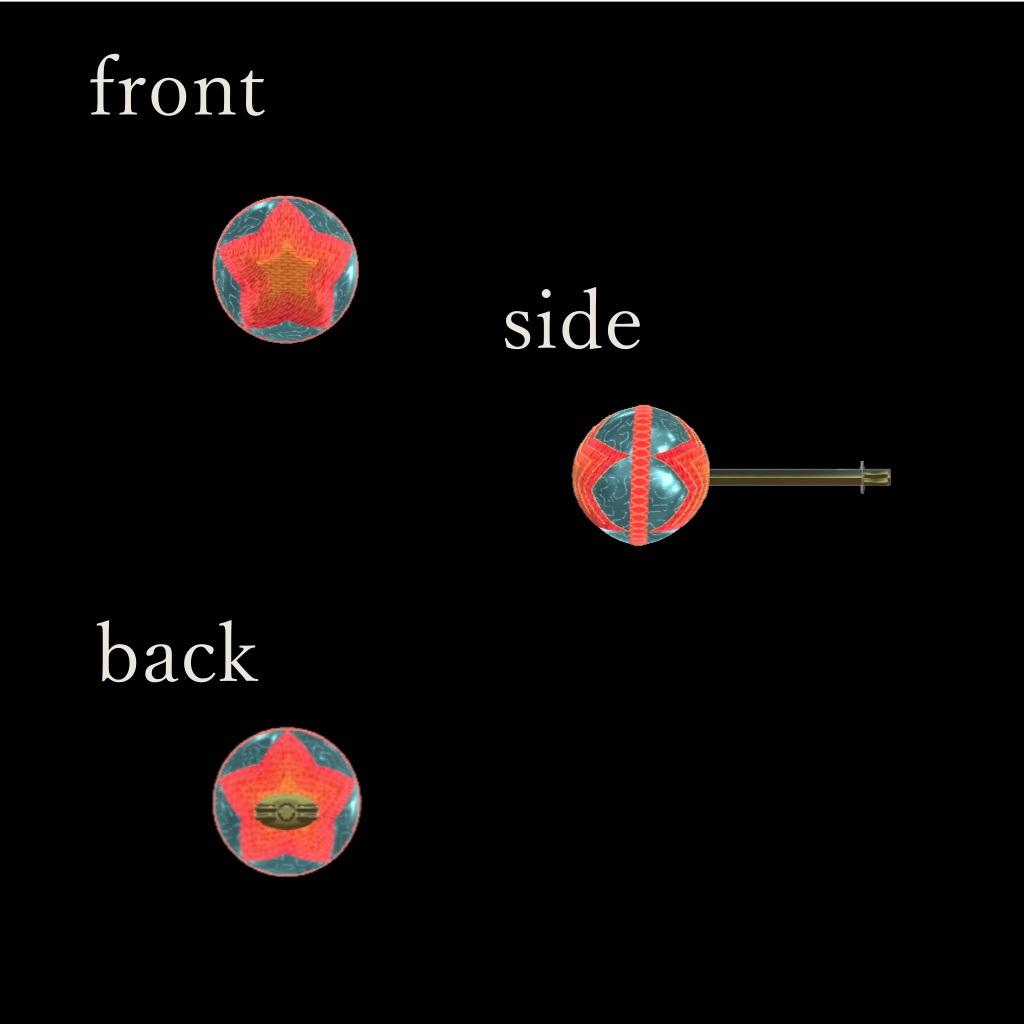 【全アバター対応】手毬ピアス