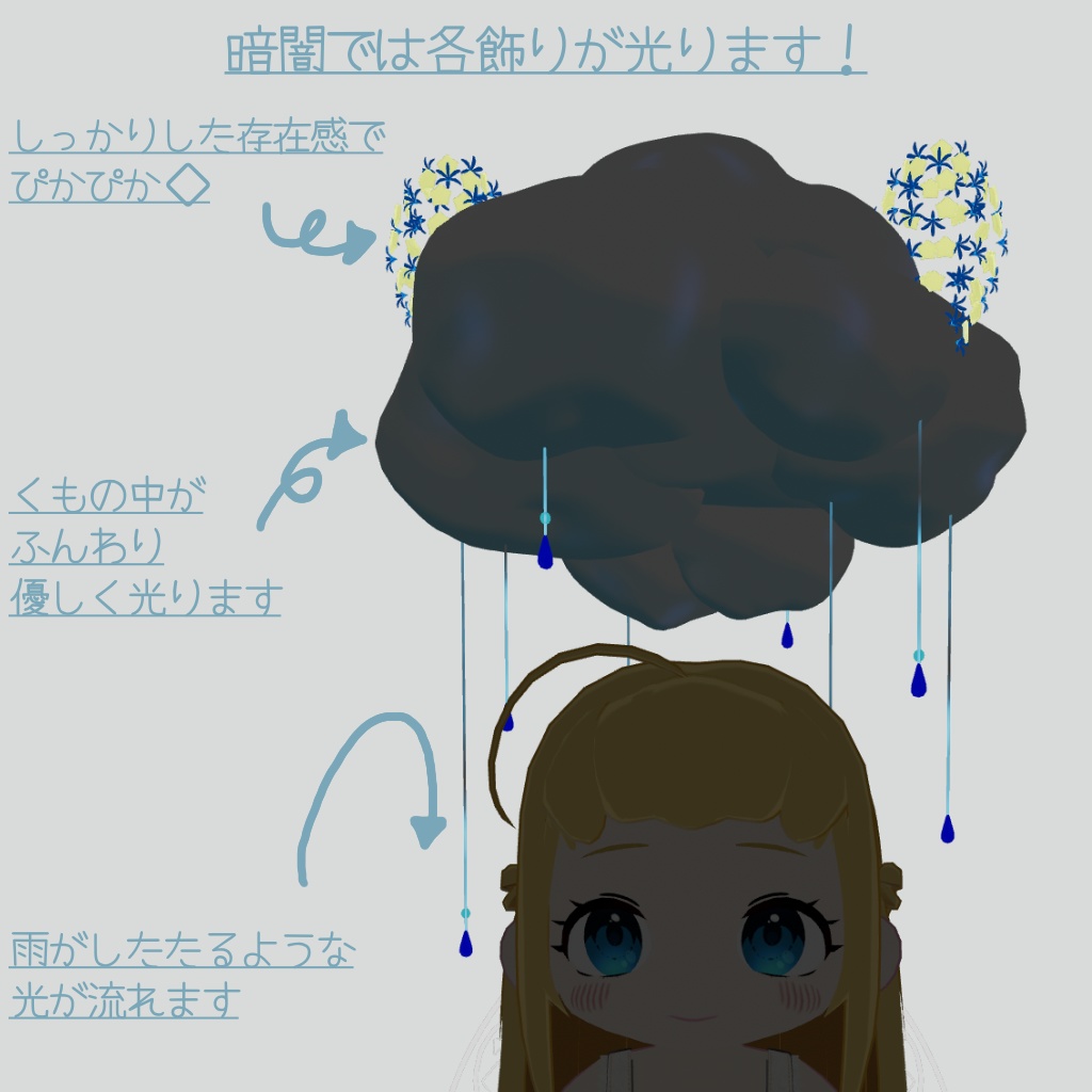 【全アバター対応】きらふわくもヘイロー