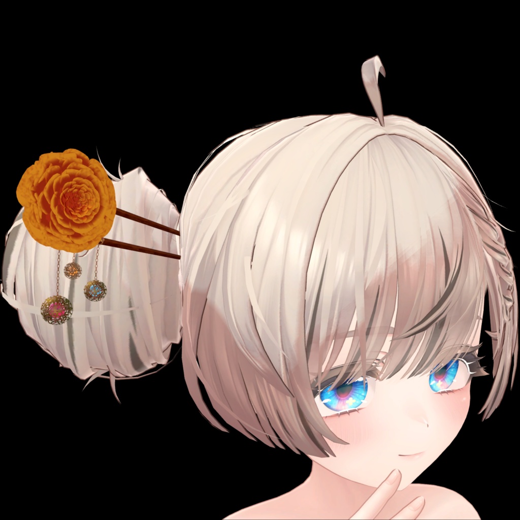 【全アバター対応】マリーゴールドかんざし