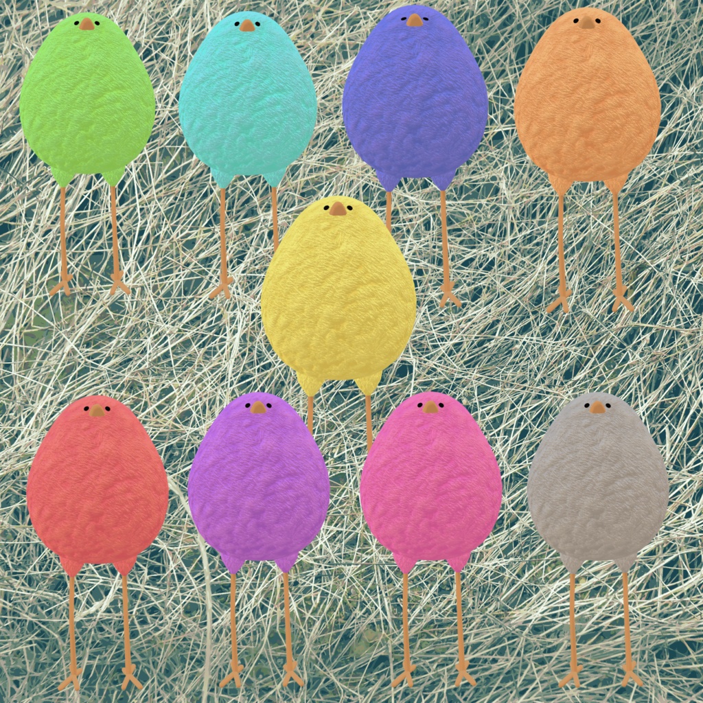 【Bird/鳥】ひよこテクスチャ