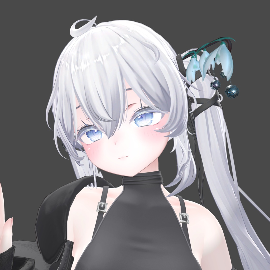 【全アバター対応】スノードロップかんざし