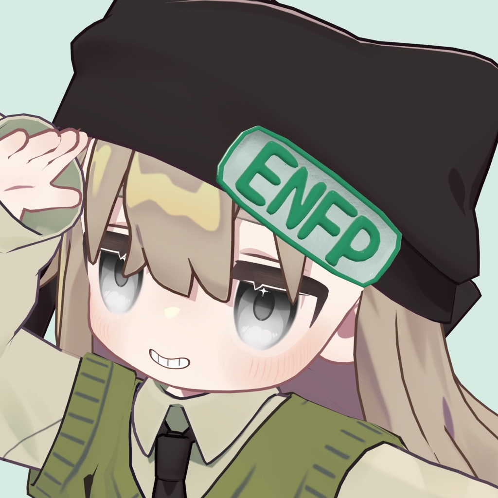 【全アバター対応】MBTIプレートアクセサリー