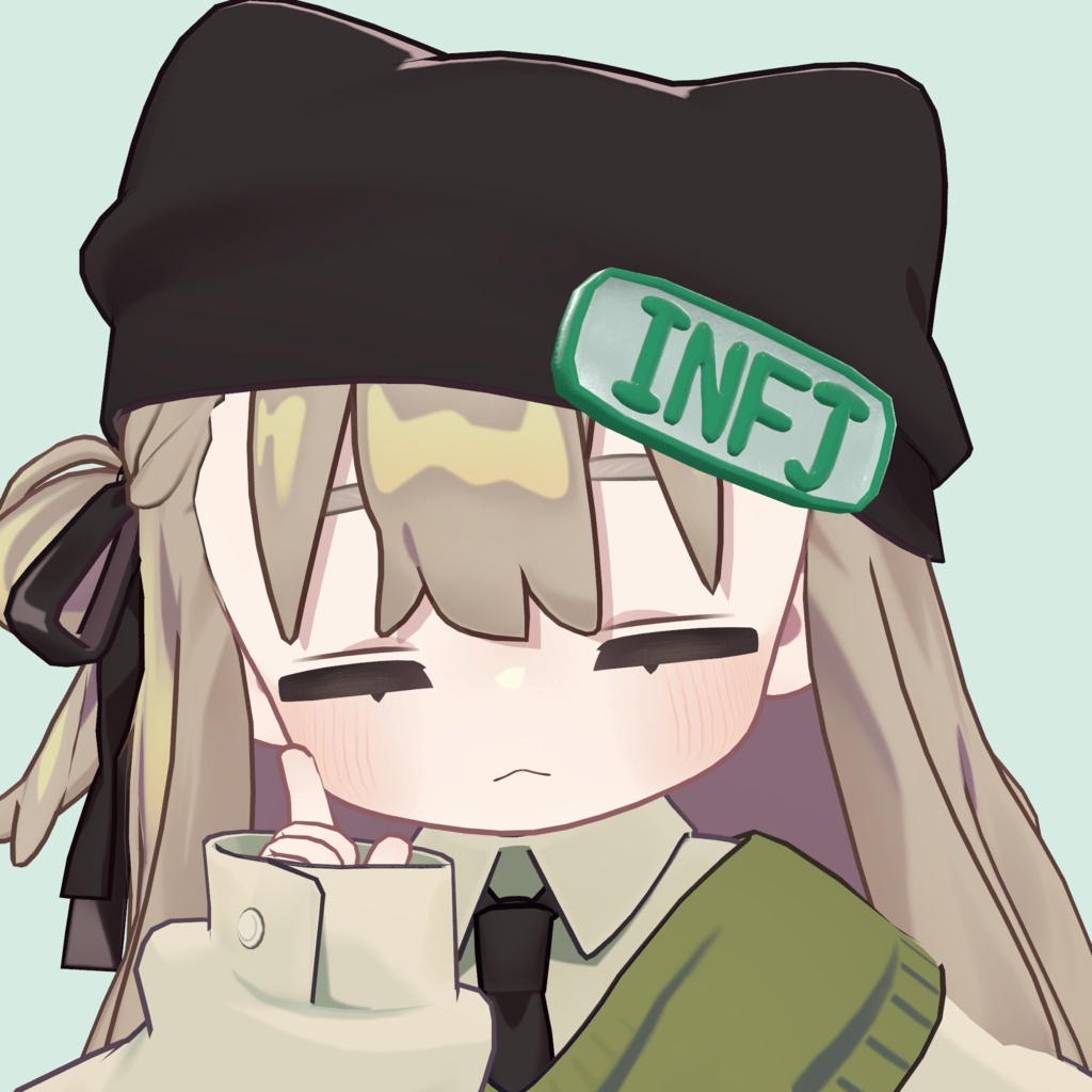 【全アバター対応】MBTIプレートアクセサリー