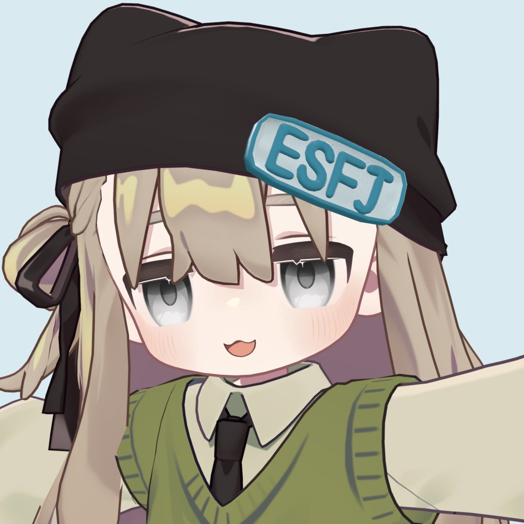 【全アバター対応】MBTIプレートアクセサリー